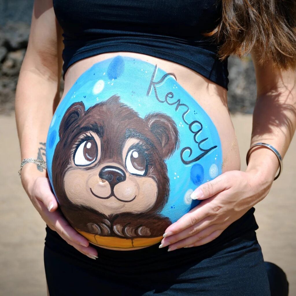 Osito belly painting Madrid