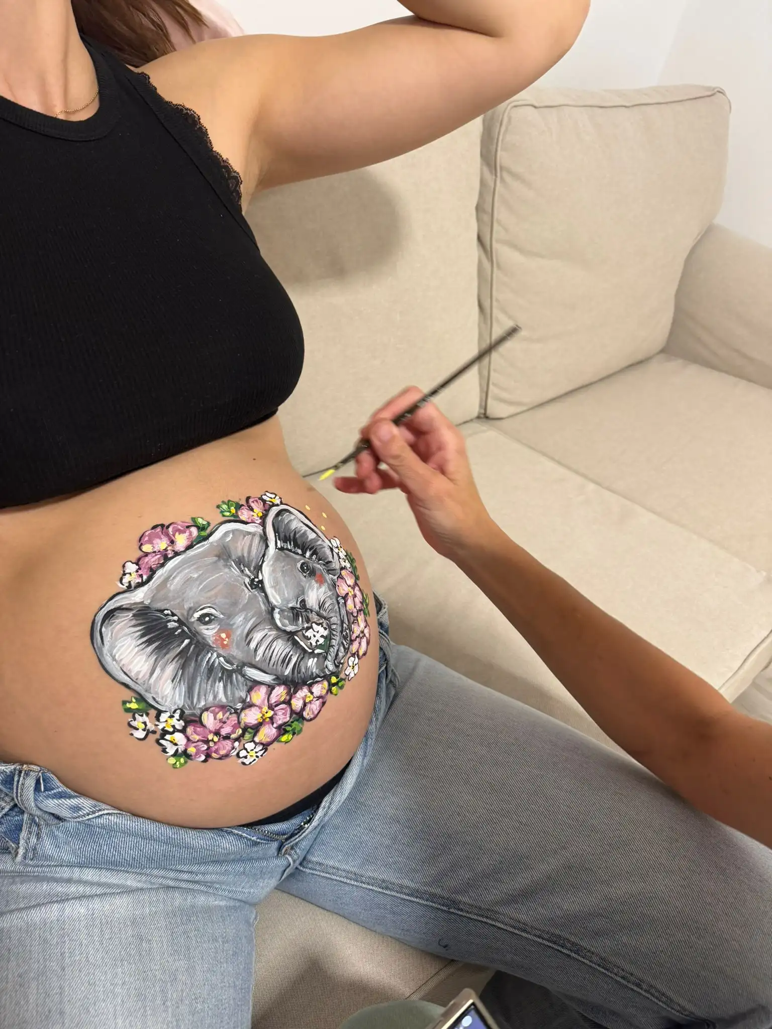 Belly painting en Castellón