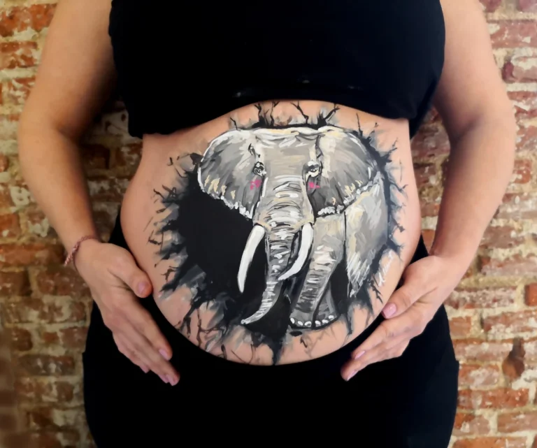 Belly paint Valencia 10